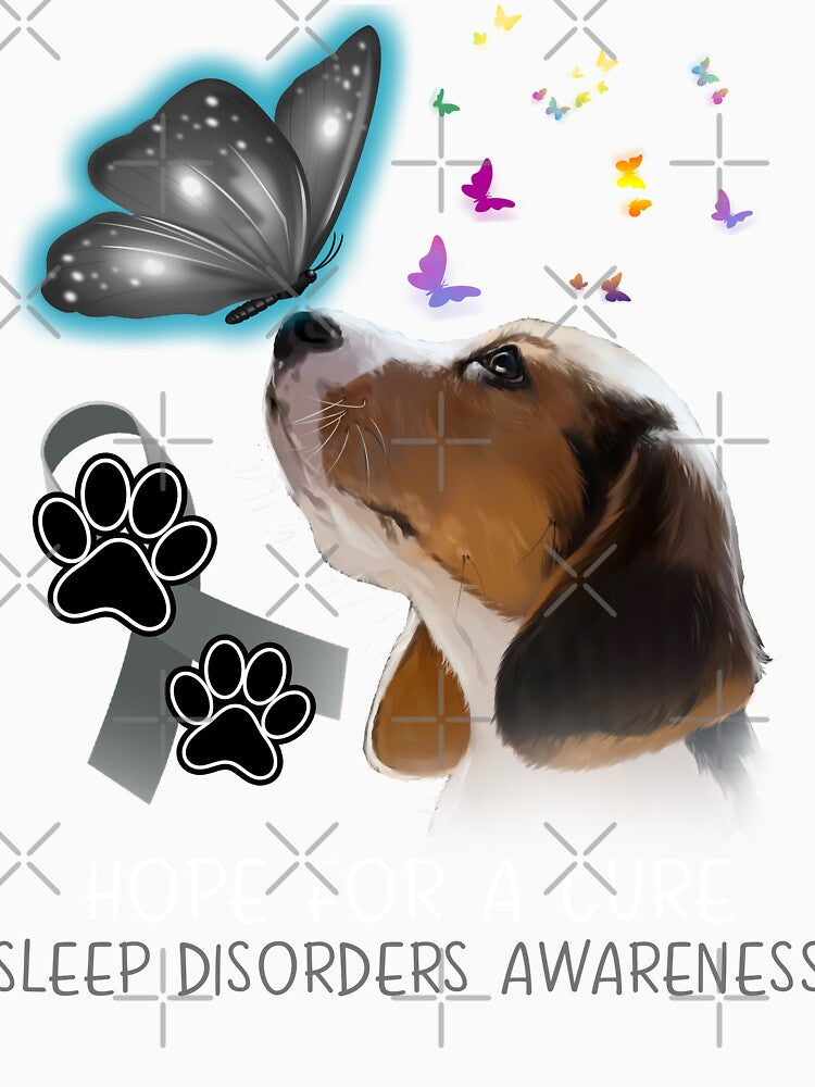 Beagle Hope For A Cure Sleep Disorders Awareness by Grooffos Unisex , , , Long Sleeve Tee