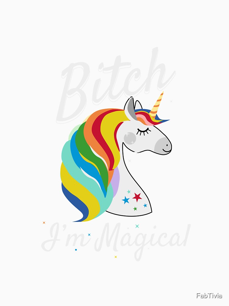 Unicorn Magical by FabTivia Unisex , , , Long Sleeve Tee