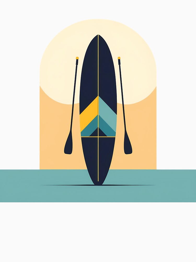 Paddle Board Pastel Art by OzzFrequency