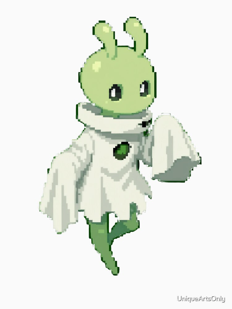Pixel Alien Familiar – Adorable Sci-Fi Companion by UniqueArtsOnly Unisex , , , Long Sleeve Tee