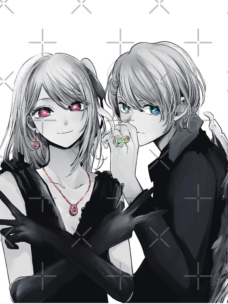 Oshi no ko ruby and aqua magazine cover CLEAN by gibbianne Unisex , , , Long Sleeve Tee