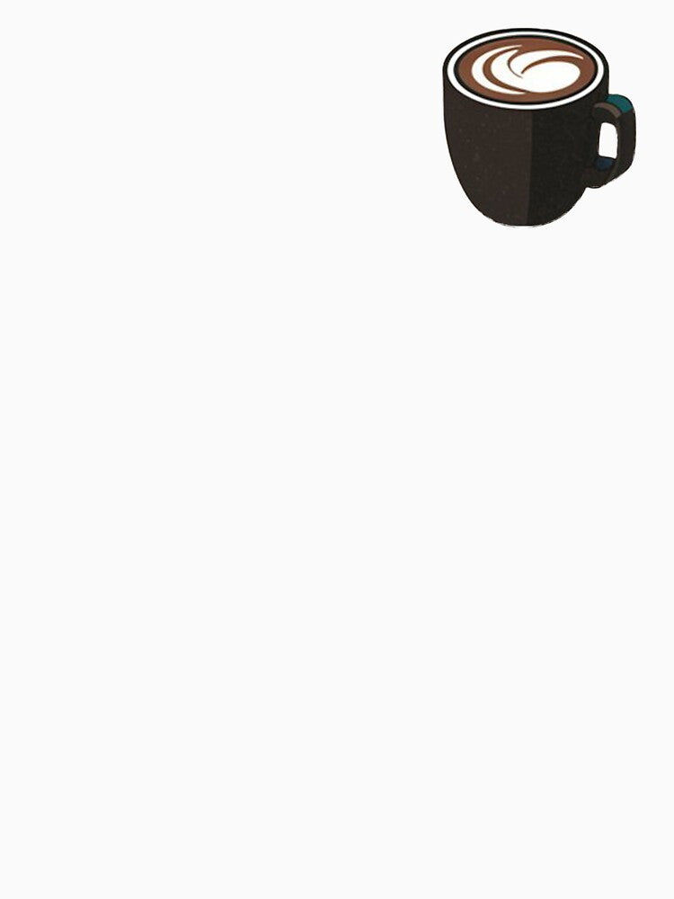 Black Cup of Dark Coffee Illustration | Coffee Lovers Cup Illustration by Time4Coffee Unisex , , , Long Sleeve Tee