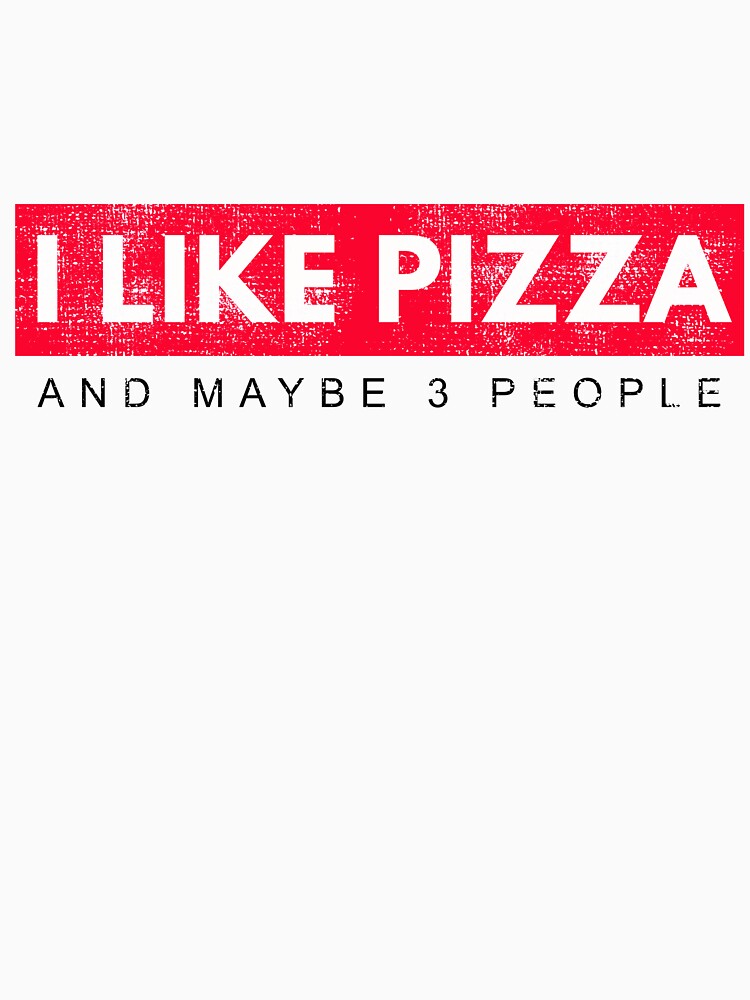 Funny Pizza Shirts Maybe 3 People For Pizza Lovers Pizza Party Clothing by Leopardman25 Unisex , , , Long Sleeve Tee