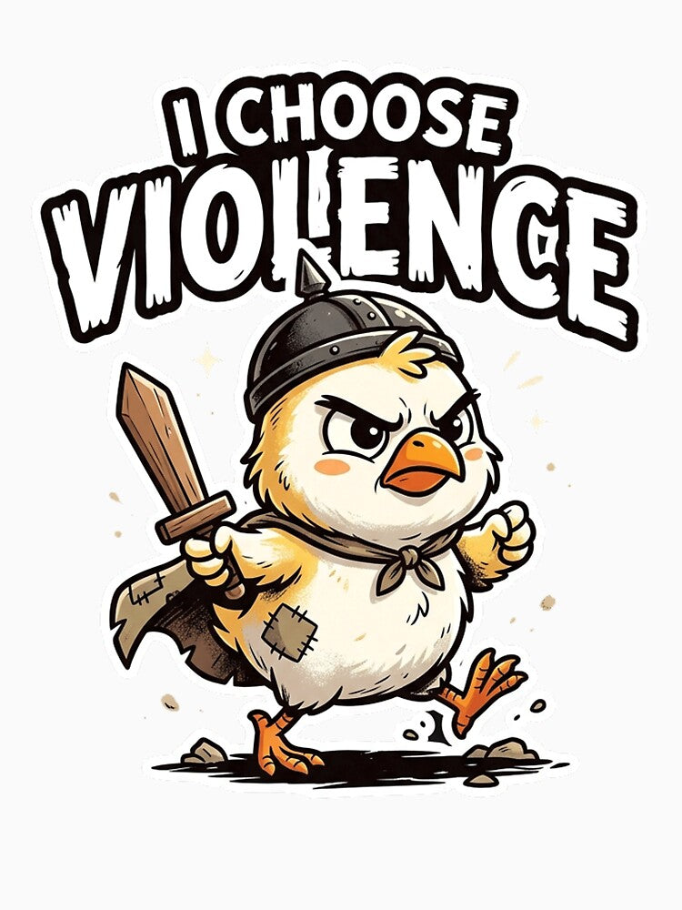 I Choose Violence - Funny by SnowballBunny Unisex , , , Long Sleeve Tee