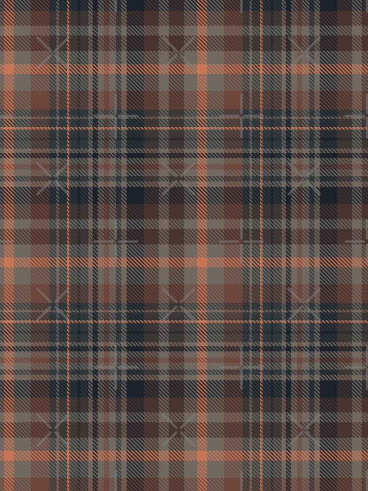 Dark Earth Woods Plaid Tartan Design by PatternTitan Unisex , , , Long Sleeve Tee