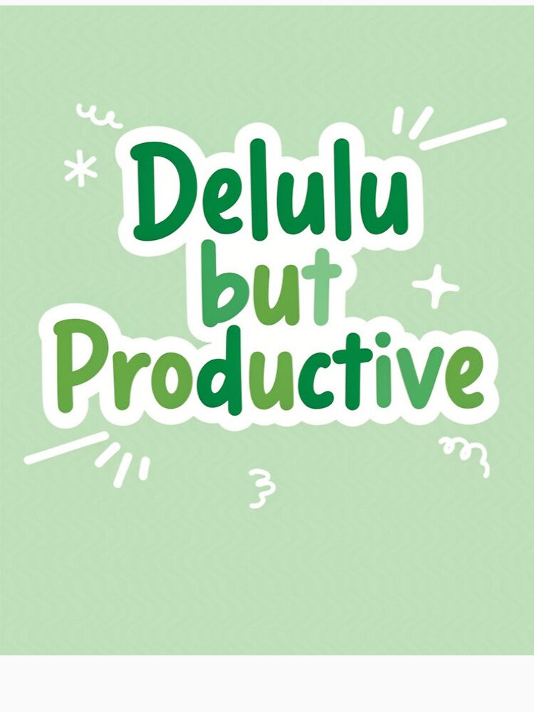 Green delulu phrases by Benevoleantrr Unisex , , , Long Sleeve Tee