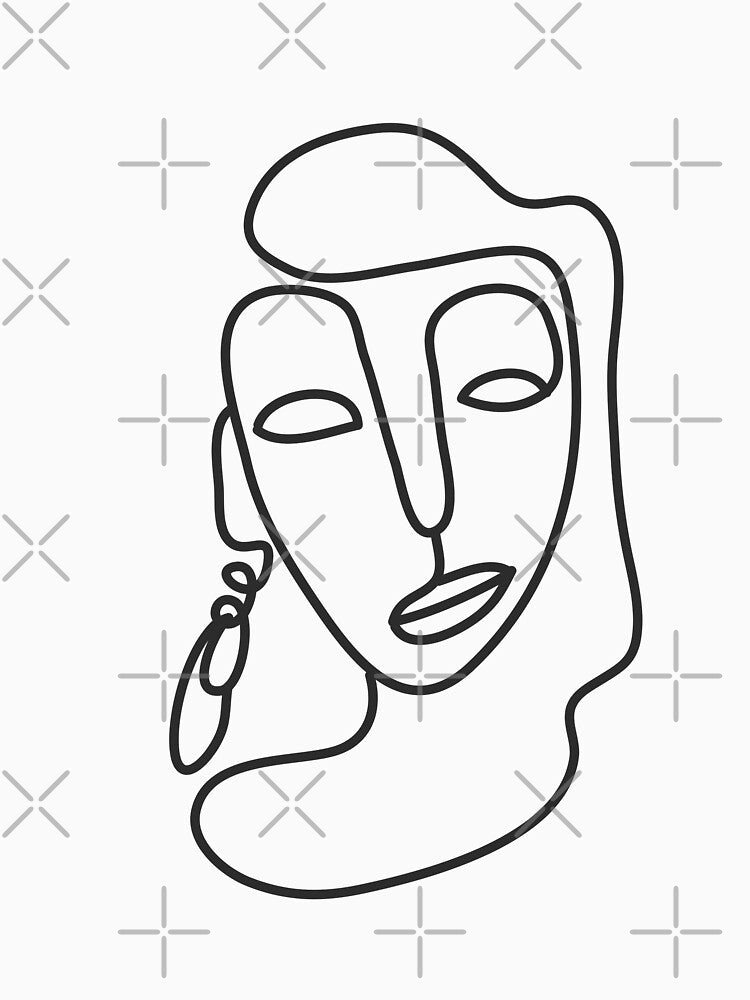 Facial Line Art by wallflowerbee