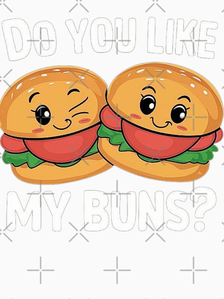 Cute Burger Buns Design for Food Lovers by love3617 Unisex , , , Long Sleeve Tee