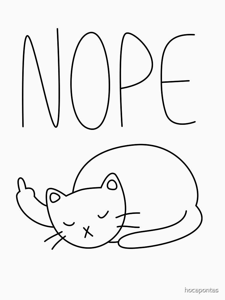 Nope Rude Cat by hocapontas