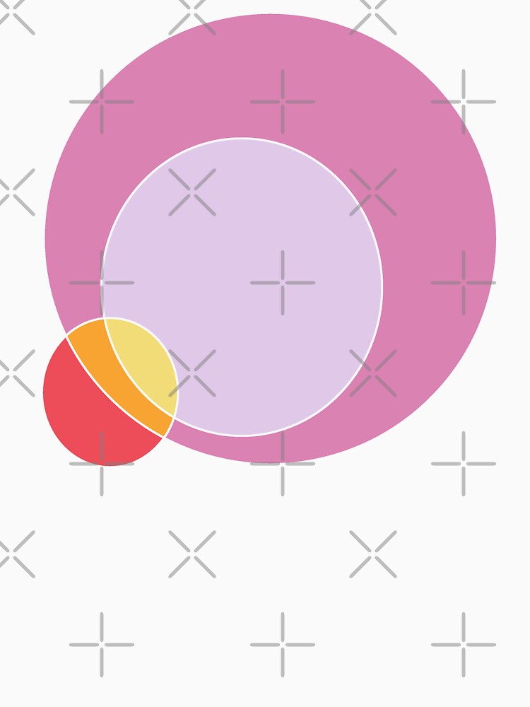 Overlapping Circles, Pink Fire by Chubuter