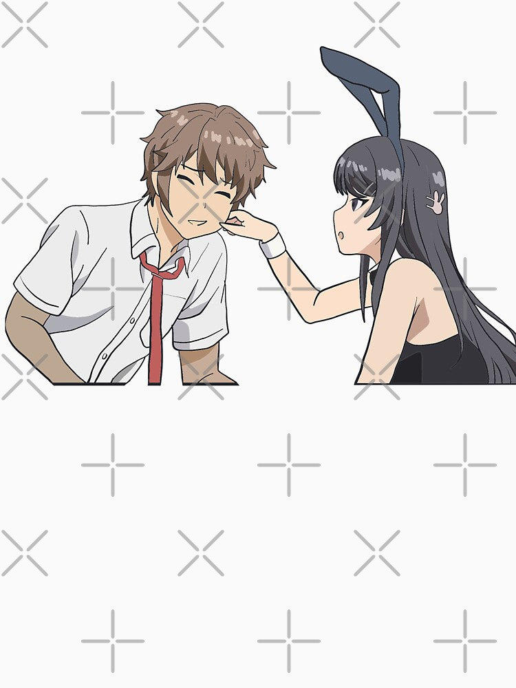 Rascal Does Not Dream Of Bunny Girl Senpai - Mai and Sakuta by jenartfart Unisex , , , Long Sleeve Tee