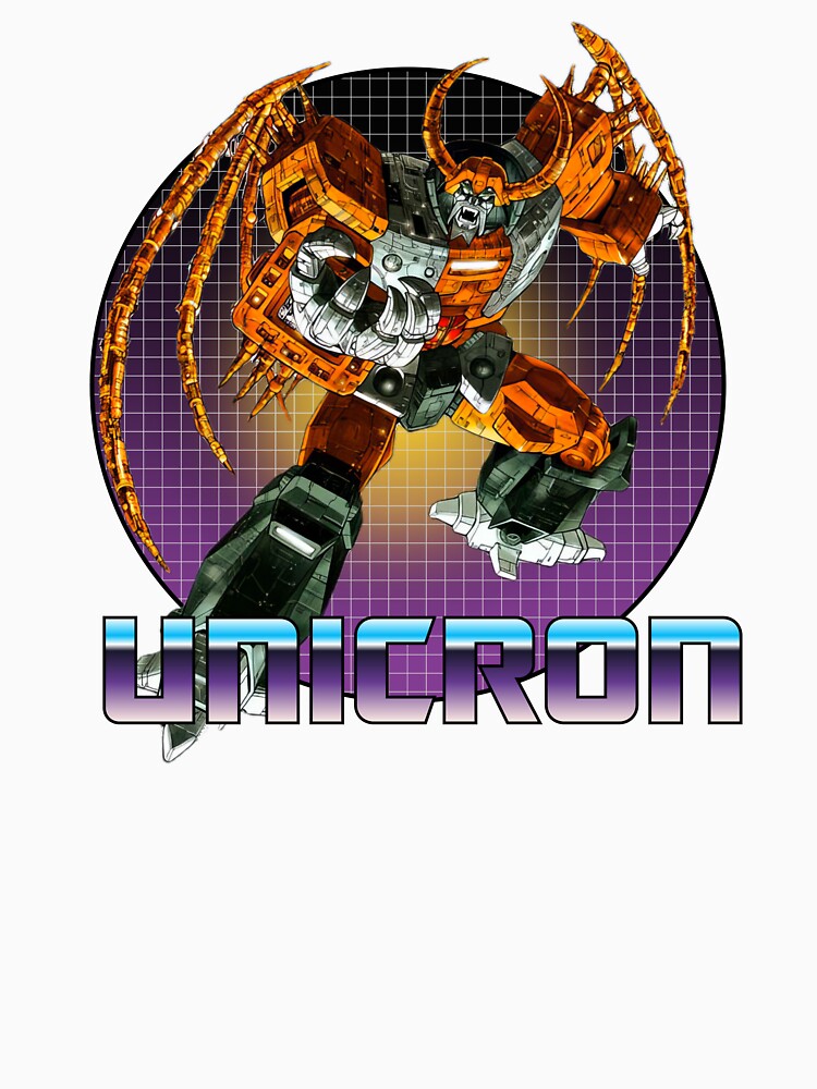 Unicron G1 Retro Robot Villain V2 by Retr0Tshirts Unisex , , , Long Sleeve Tee