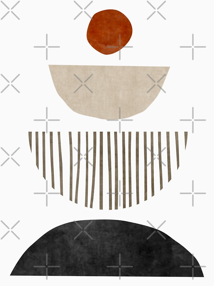 Abstract Shapes 06 Earth Tones by FAROSSTUDIO