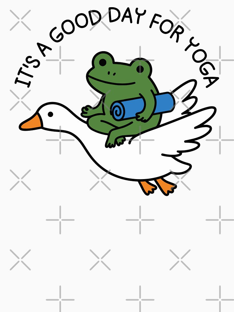 International Yoga Day June 21 Funny Frog It's A Good Day For Yoga For Yoga Lover by gunaone-design