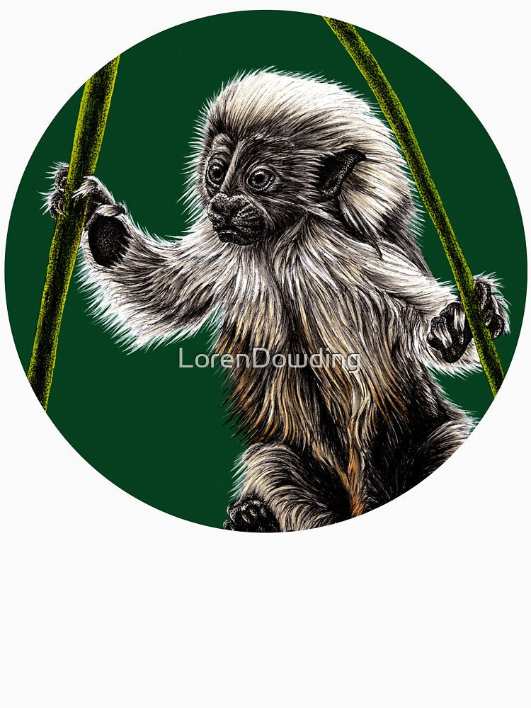 Baby cotton-top tamarin by LorenDowding Unisex , , , Long Sleeve Tee