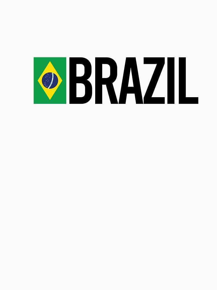 Brazil Country Flag - Minimal Design collection by randomorder Unisex , , , Long Sleeve Tee
