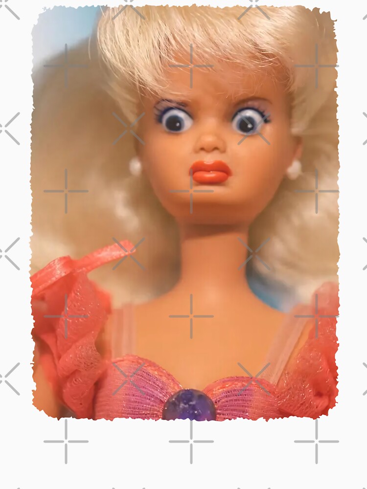 Disgusted Doll Face Meme by Eh Plus Designs Unisex , , , Long Sleeve Tee