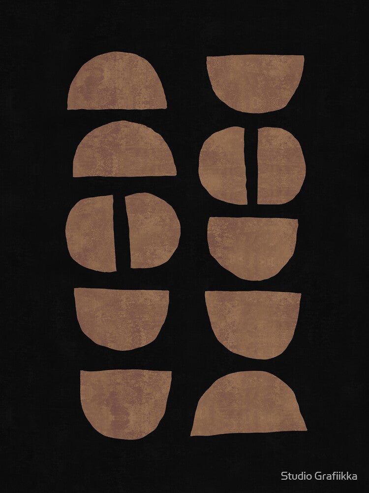 Concurrence 03 - Copper - Minimal - Abstract - Mid Century Modern Art by Studio Grafiikka