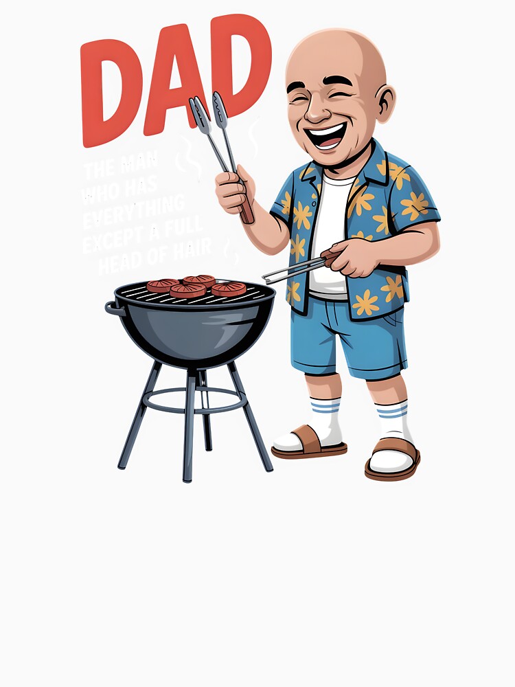 Dad The Man Who Has Everything Except A Full Head Of Hair by BlossomYumi Unisex , , , Long Sleeve Tee