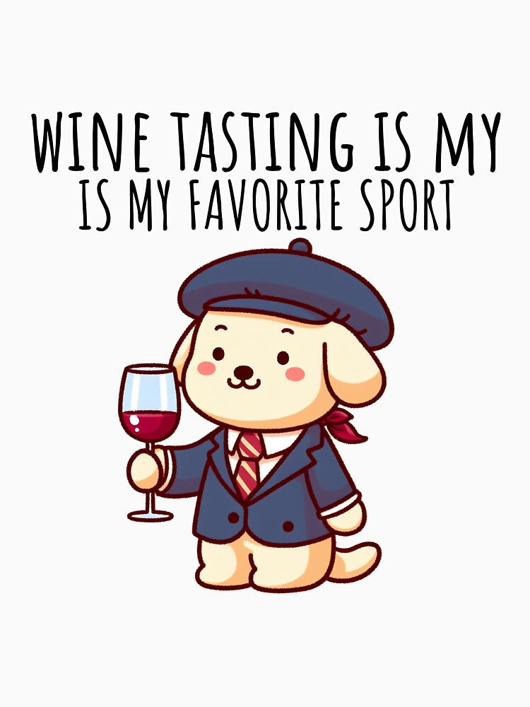 Wine Tasting Dog by LemuellTrends Unisex , , , Long Sleeve Tee