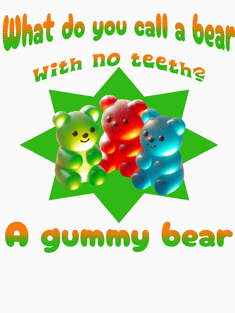 Funny gummy bear by JennyFinns Unisex , , , Long Sleeve Tee