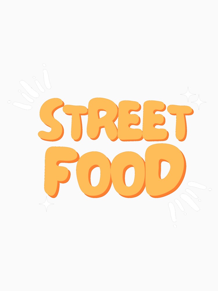 Street Food Design by derendesign Unisex , , , Long Sleeve Tee