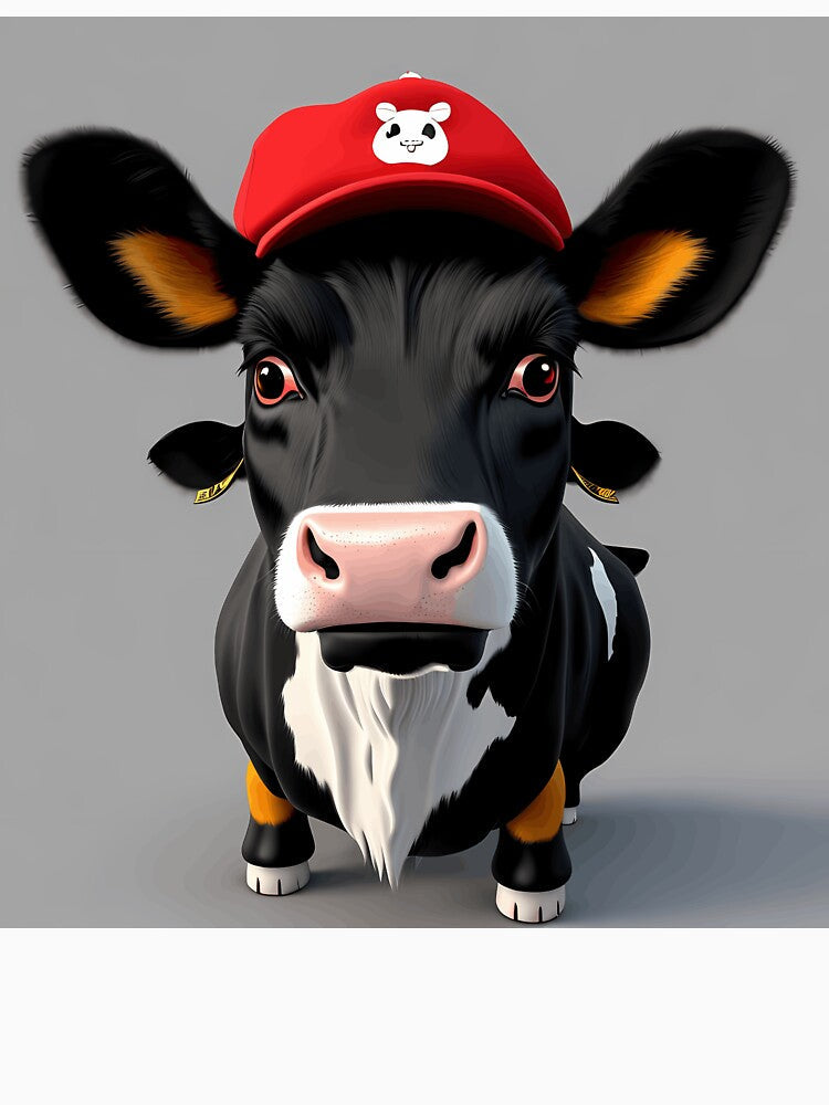 Cow Couture The Stylish Bovine by TrippStuart Unisex , , , Long Sleeve Tee