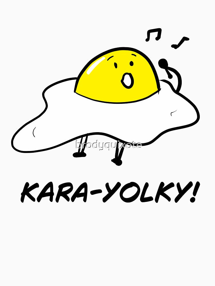 Funny Pun Egg Singing Karaoke by brodyquixote Unisex , , , Long Sleeve Tee