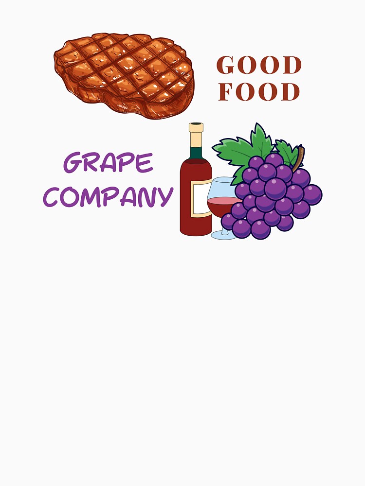 Fruit Pun Grape Company by bububabuinc Unisex , , , Long Sleeve Tee