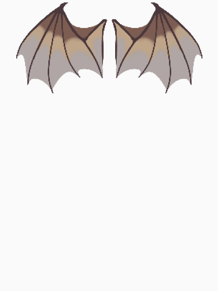 Amber Pixel Dragon Wings by CastielsWalmart Unisex , , , Long Sleeve Tee