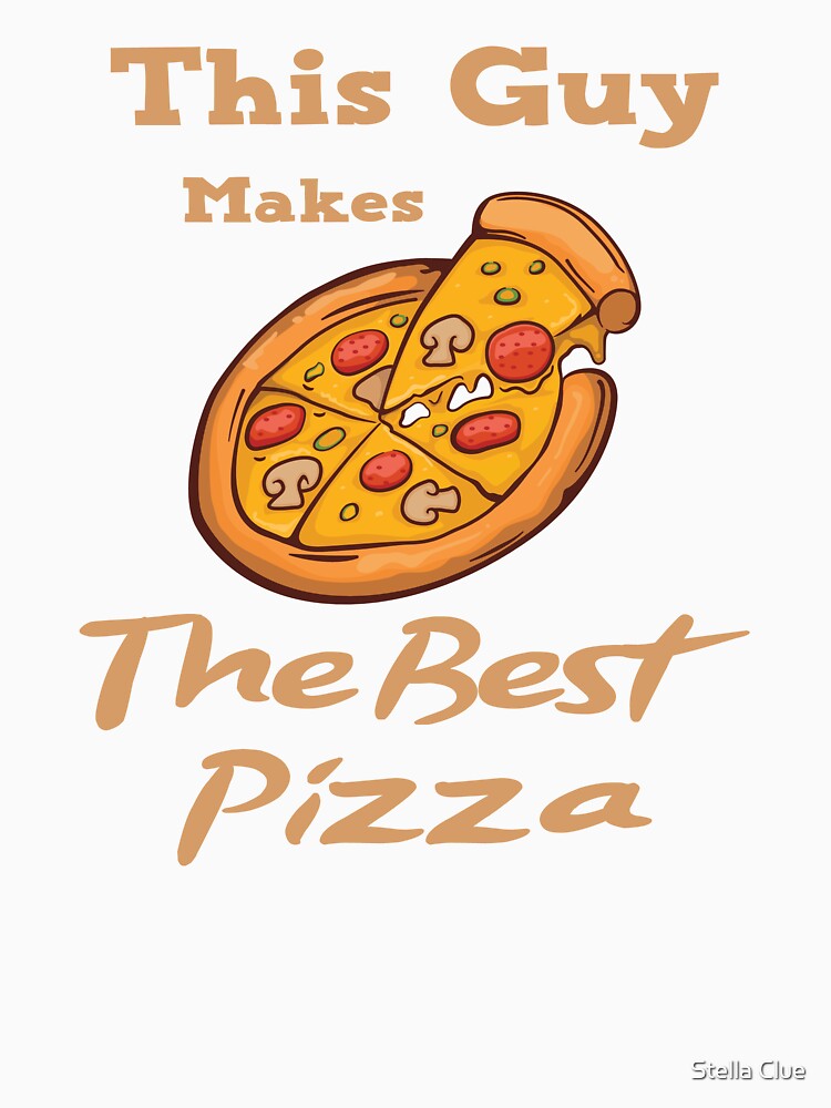 This Guy Makes The Best Pizza, pizza party tee, pizza by Stella Clue Unisex , , , Long Sleeve Tee