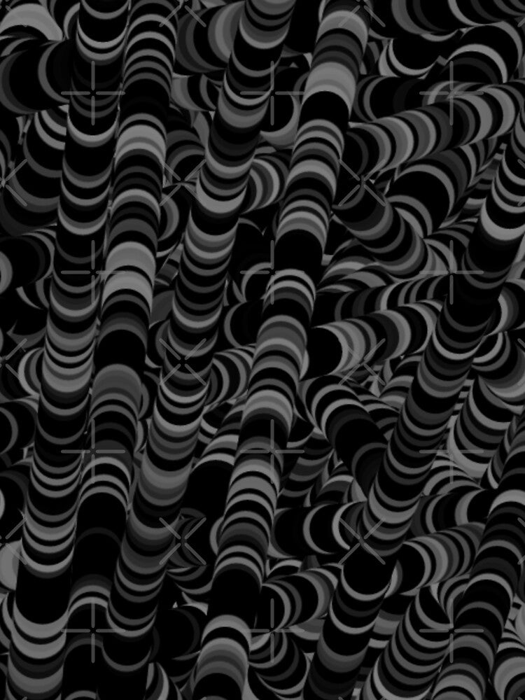 geometric black and white patterns conceptual Art - circle overlapping background - Abstract  Vector graphic design by Design Repo