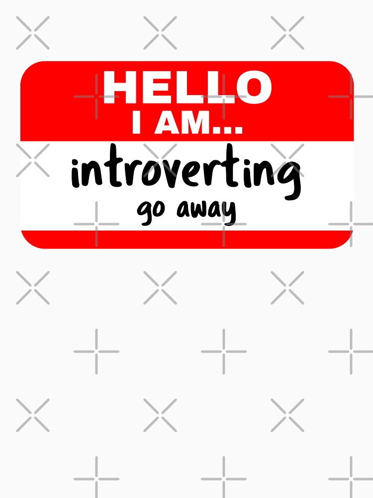 hello I am introverting go away by 23mangoes Unisex , , , Long Sleeve Tee
