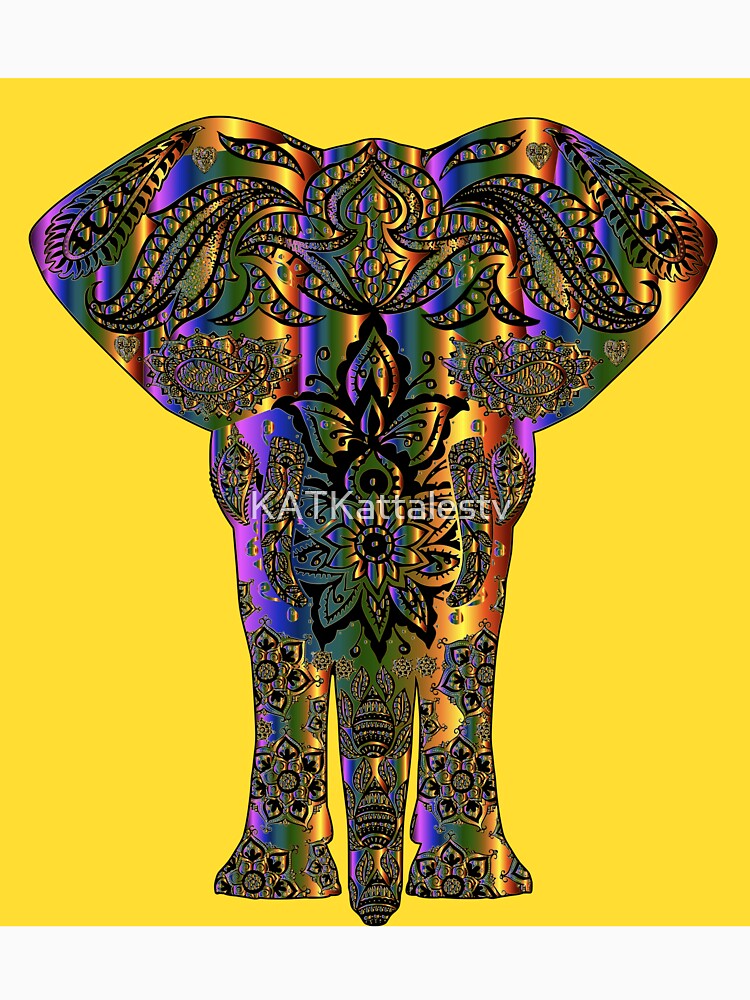 Elephant Trip by KATKattalestv Unisex , , , Long Sleeve Tee