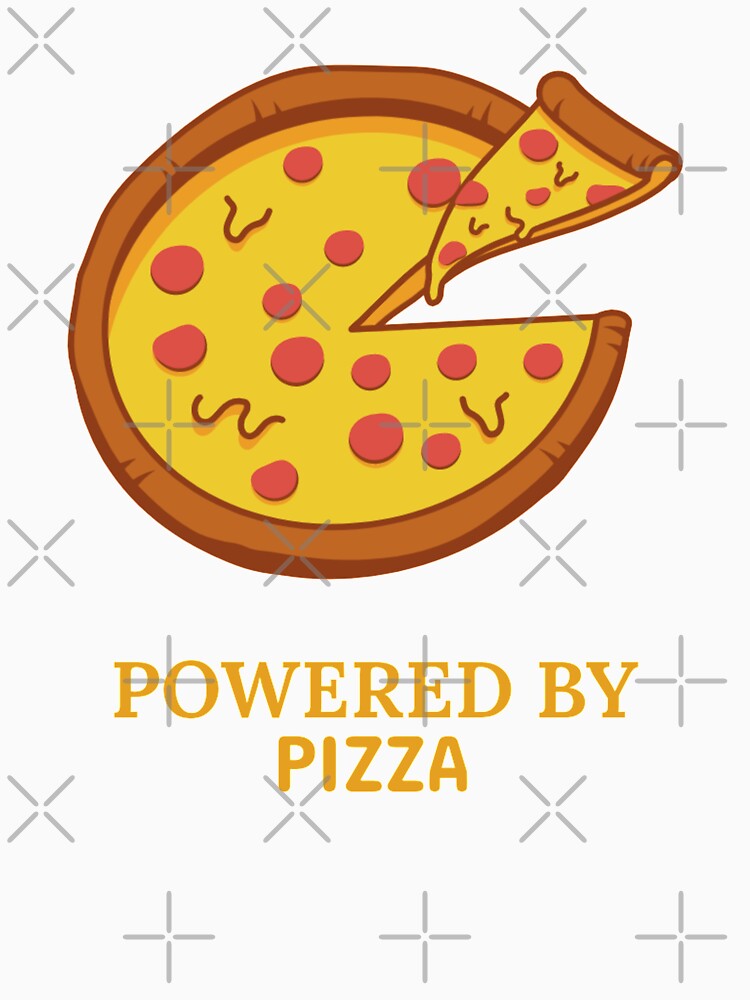 Powered By Pizza - Pizza Day by ManiaTeec Unisex , , , Long Sleeve Tee