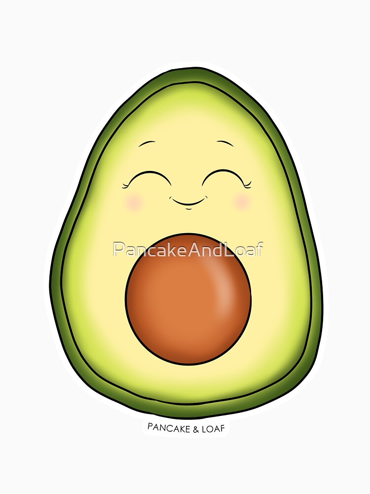 Happy Avocado by PancakeAndLoaf Unisex , , , Long Sleeve Tee