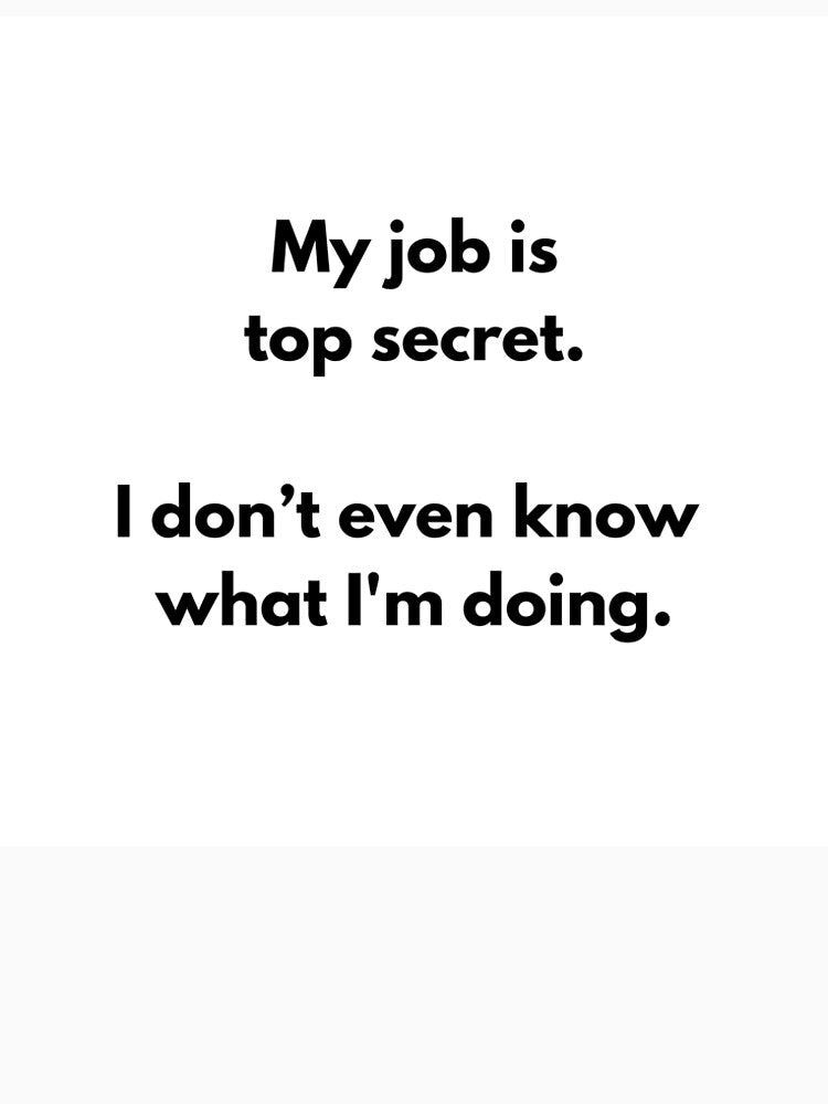 Funny Top Secret Job Mug - WFH Office Humour Slogan by SLS-Creations Unisex , , , Long Sleeve Tee