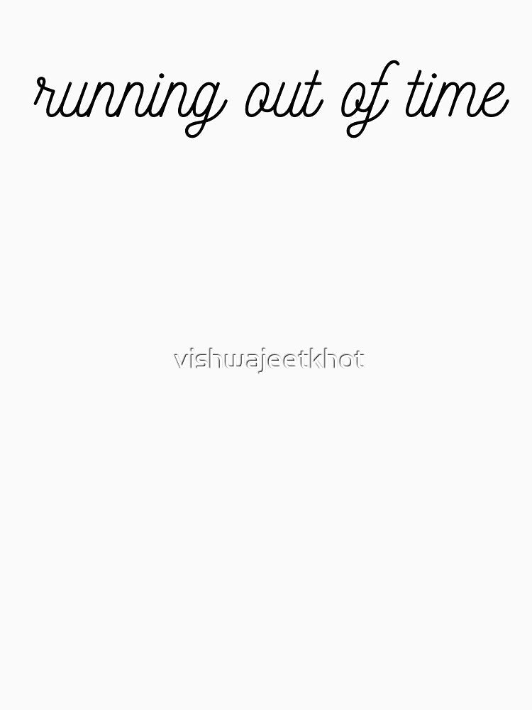 running out of time by vishwajeetkhot Unisex , , , Long Sleeve Tee