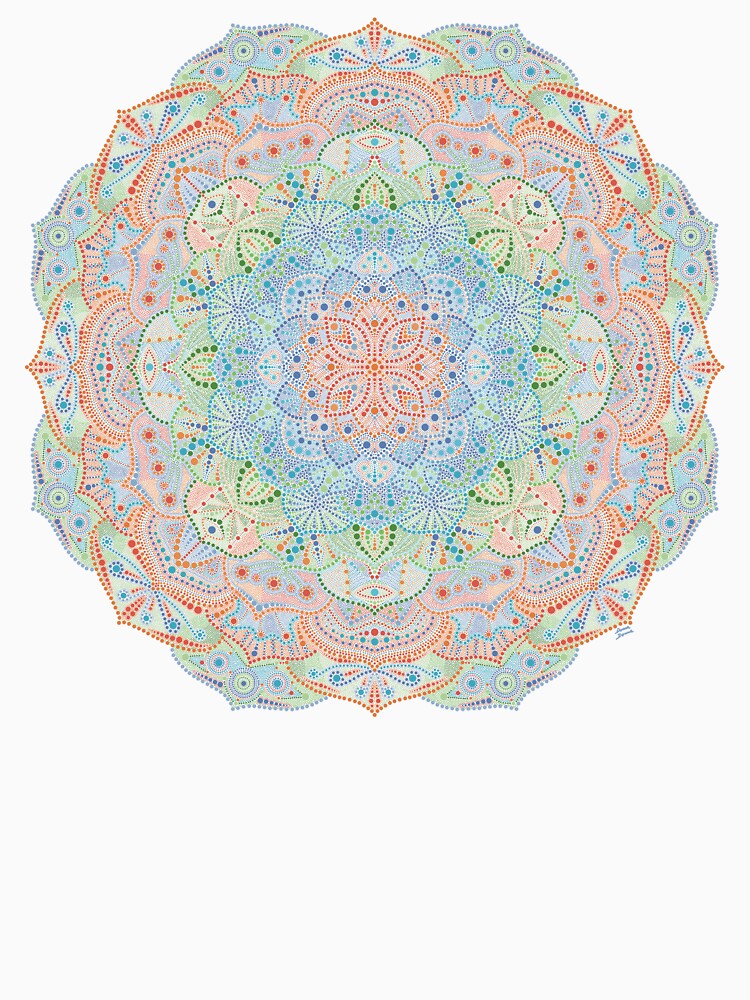 Lotus dot mandala by DomaDoma