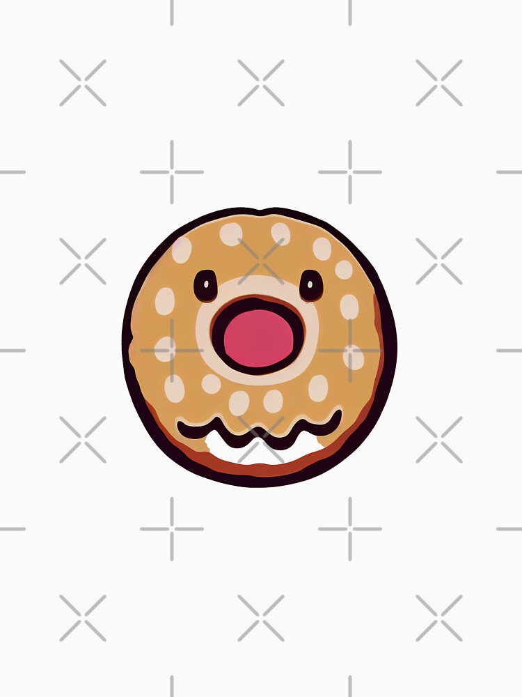 dozydonut surprised donut #1 by dozydonut Unisex , , , Long Sleeve Tee