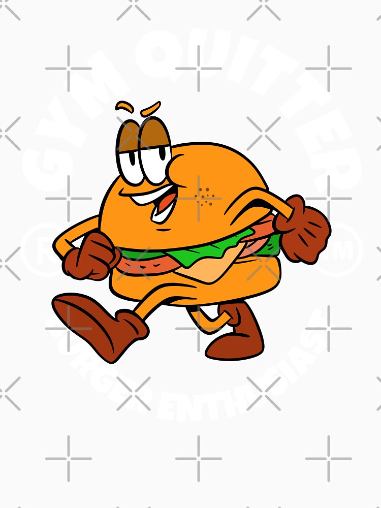 Gym quitter burger by Peerless-Prime Unisex , , , Long Sleeve Tee