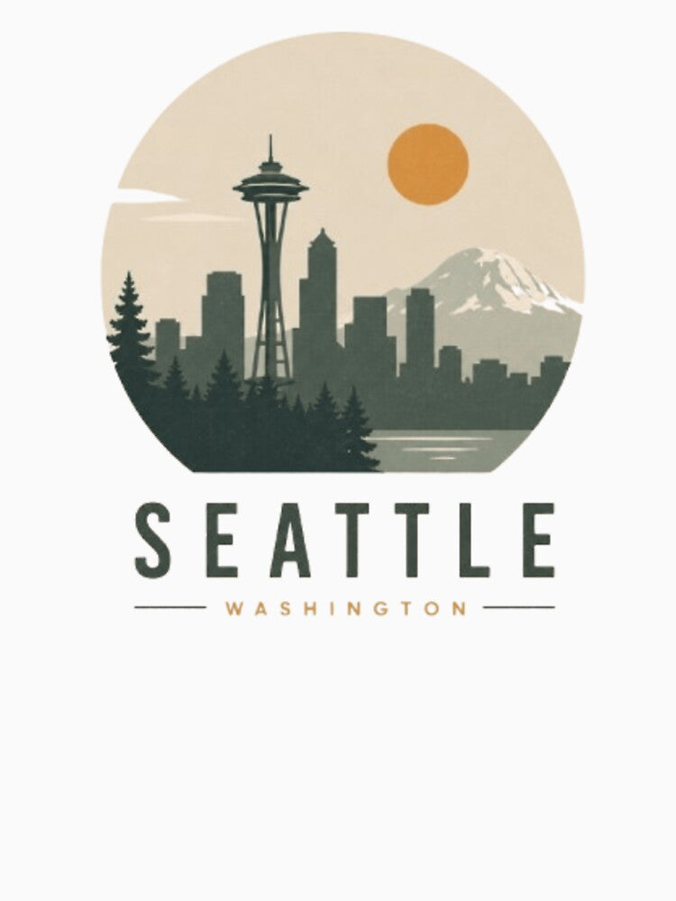 Seattle, Washington Apparel - Tshirt, s, Long Sleeve, Hats, Stickers by projectbadass