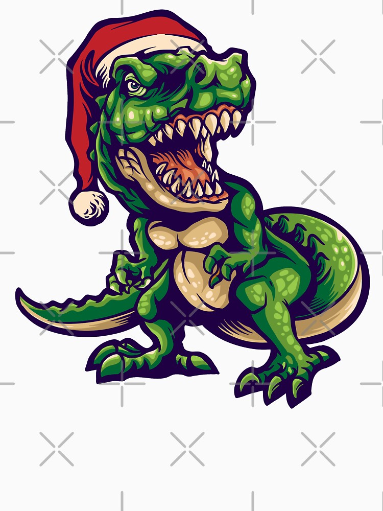 dinosaur christmas pun green by Gloria312 Unisex , , , Long Sleeve Tee