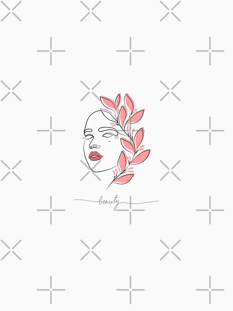 Single line drawing of beauty by ArtGMerch