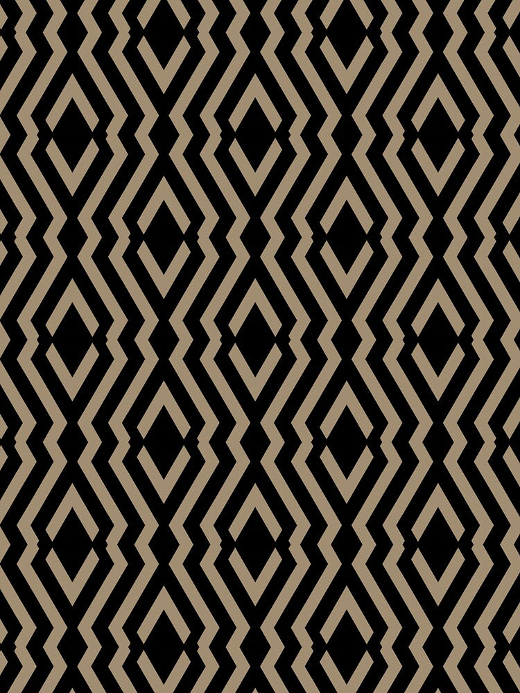 Black and Brown Diamond Zig Zag Ripple Pattern Pairs DE 2022 Trending Color Tuscan Mosaic DE6208 by ColorOfTheYears