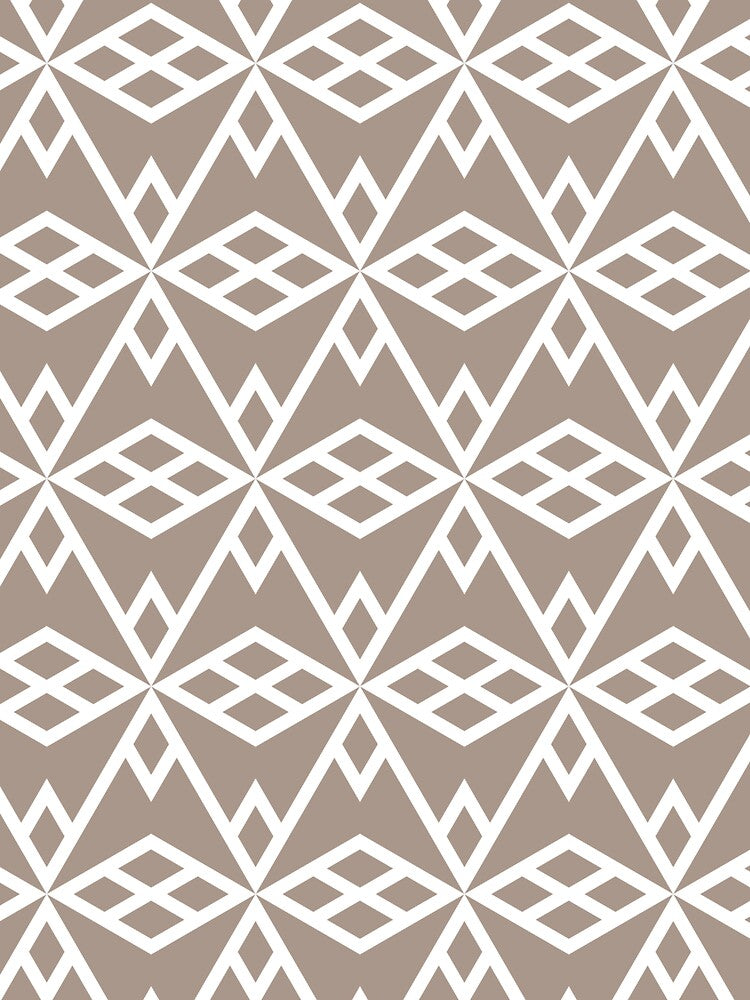 Light Brown and White Diamond Line Shape Pattern Pairs HGTV Emerging Taupe HGSW3035 2022 Color - Colour Trends - Shade - Hue by ColorOfTheYears
