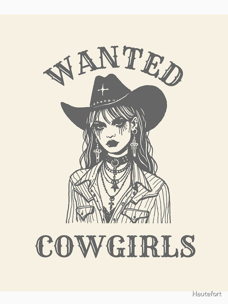 Western Wanted Cowgirls Country Girl by Hautefort Unisex , , , Long Sleeve Tee