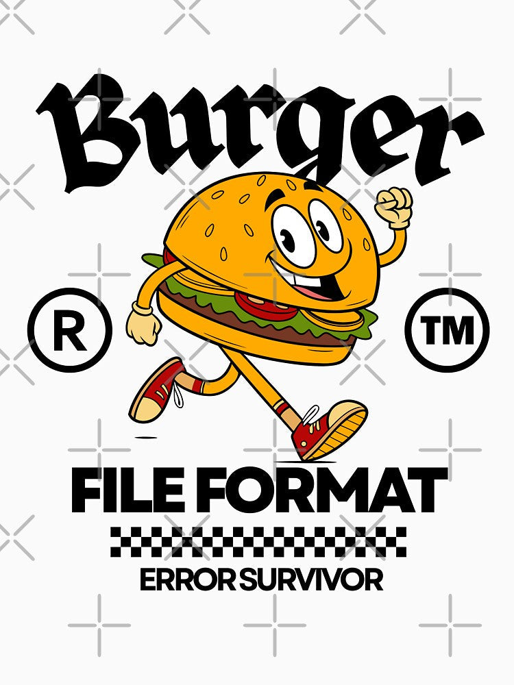 Burger file format error survivor by Peerless-Prime Unisex , , , Long Sleeve Tee
