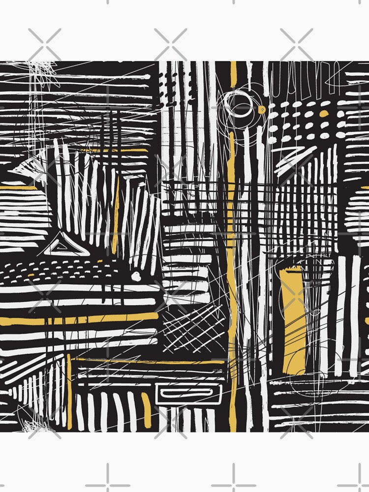 Retro Reverie: Mid-Century Modern Lines Pattern by samutsariatbpa