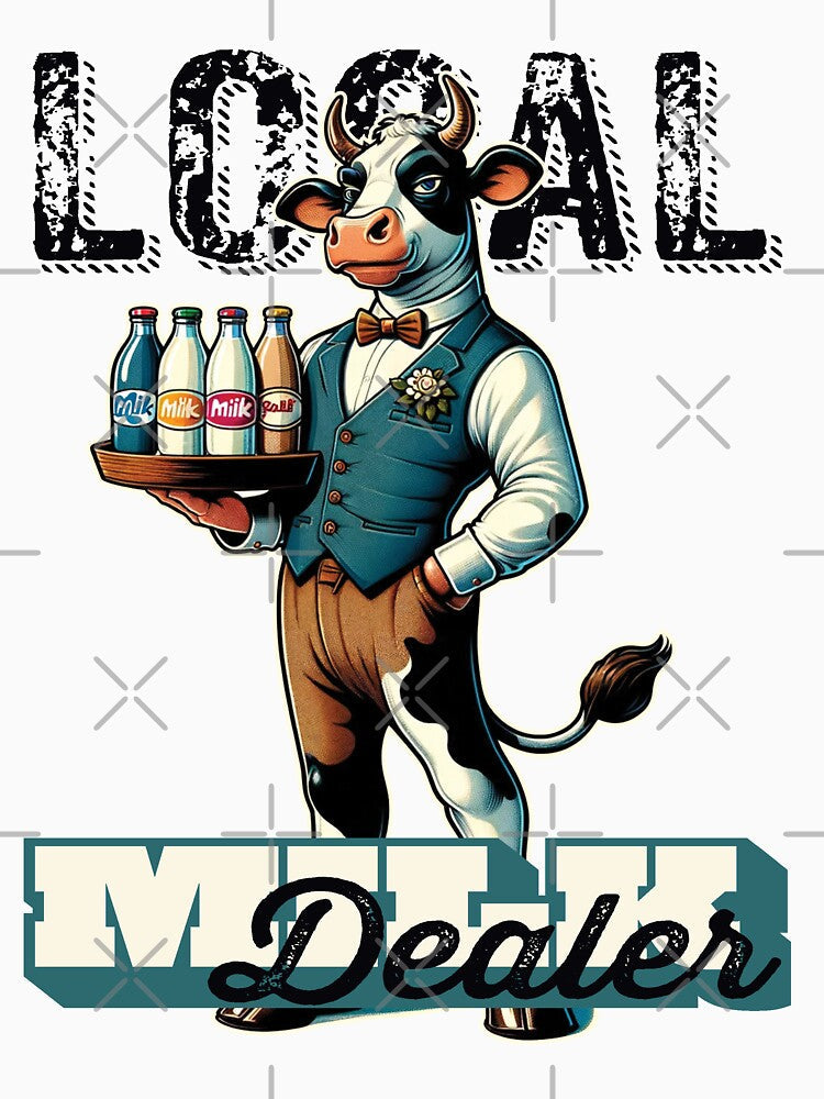 Local Milk Dealer by FattyBeaver Unisex , , , Long Sleeve Tee